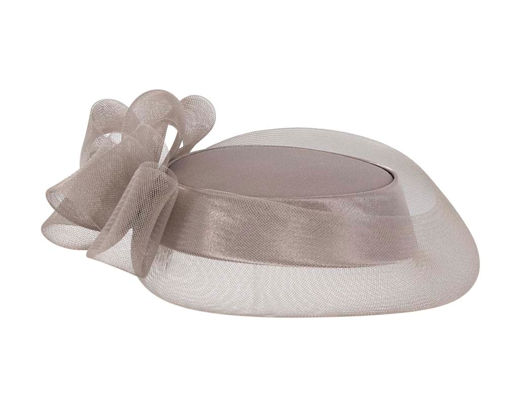 Grey custom made special occasion hat by Cupids Millinery - Image 4