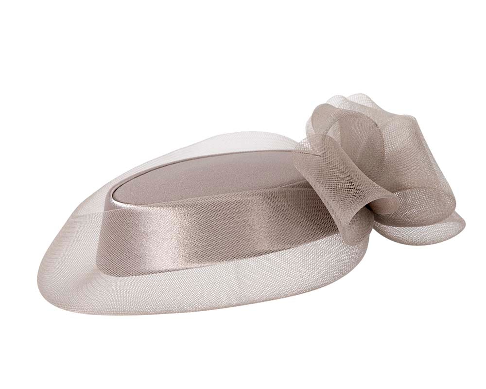 Grey custom made special occasion hat by Cupids Millinery - Image 3