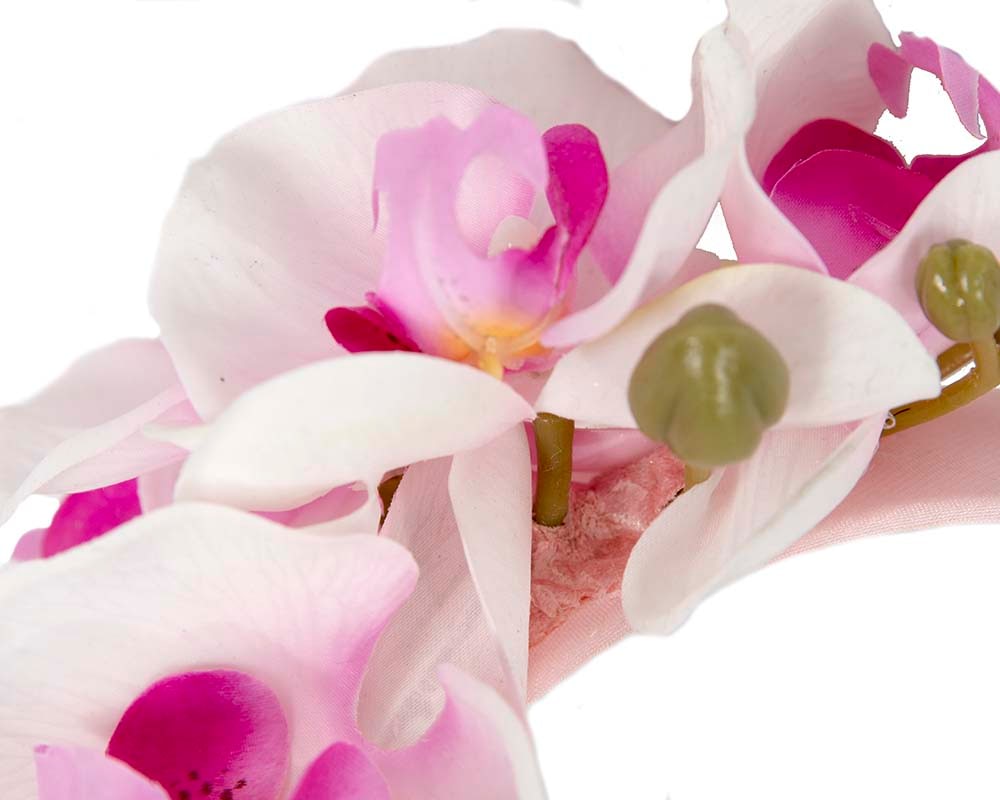 Realistic pink orchid flower headband by Fillies Collection - Image 3