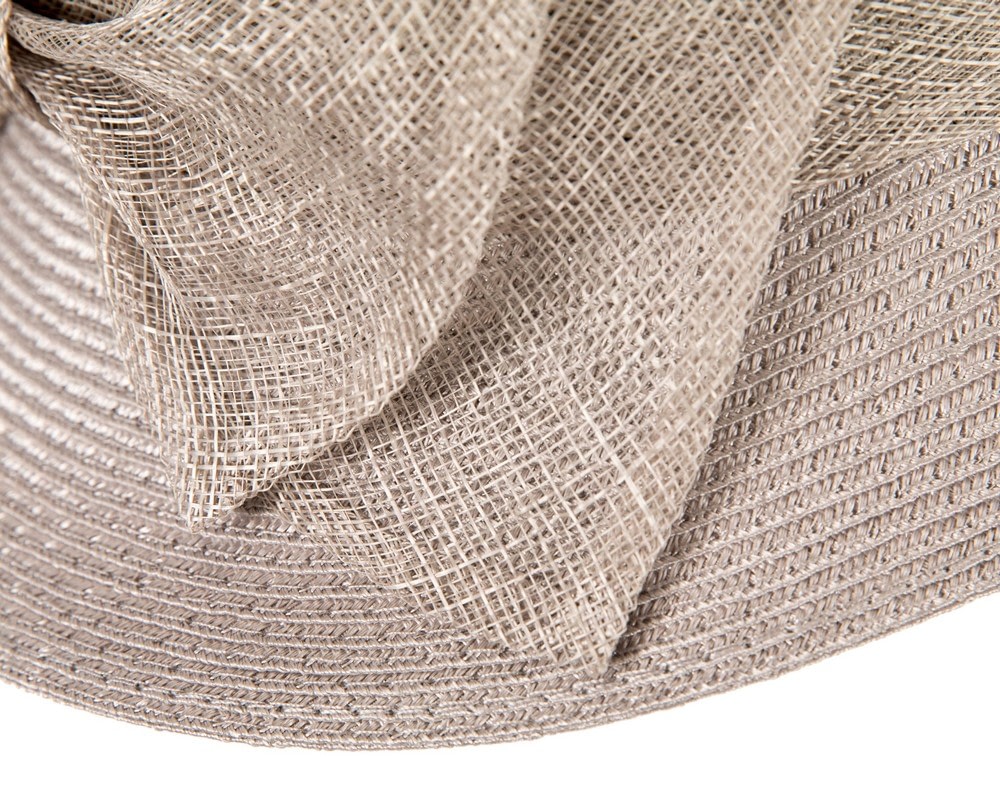 Silver cloche hat with bow by Max Alexander - Fascinators Online Silver cloche hat with bow by Max Alexander - Image 5