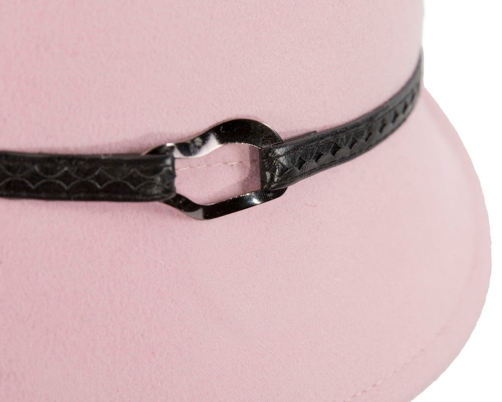 Pink ladies felt fedora hat by Max Alexander - Fascinators Online Pink ladies felt fedora hat by Max Alexander - Image 5