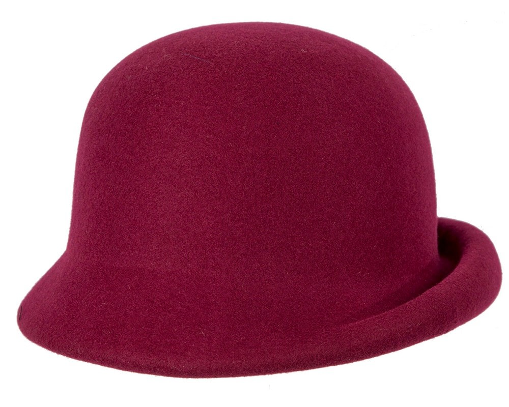 Burgundy winter cloche hat by Max Alexander - Image 3