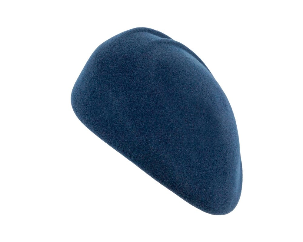 Designers navy felt hat by Max Alexander - Fascinators Online Designers navy felt hat by Max Alexander - Image 4