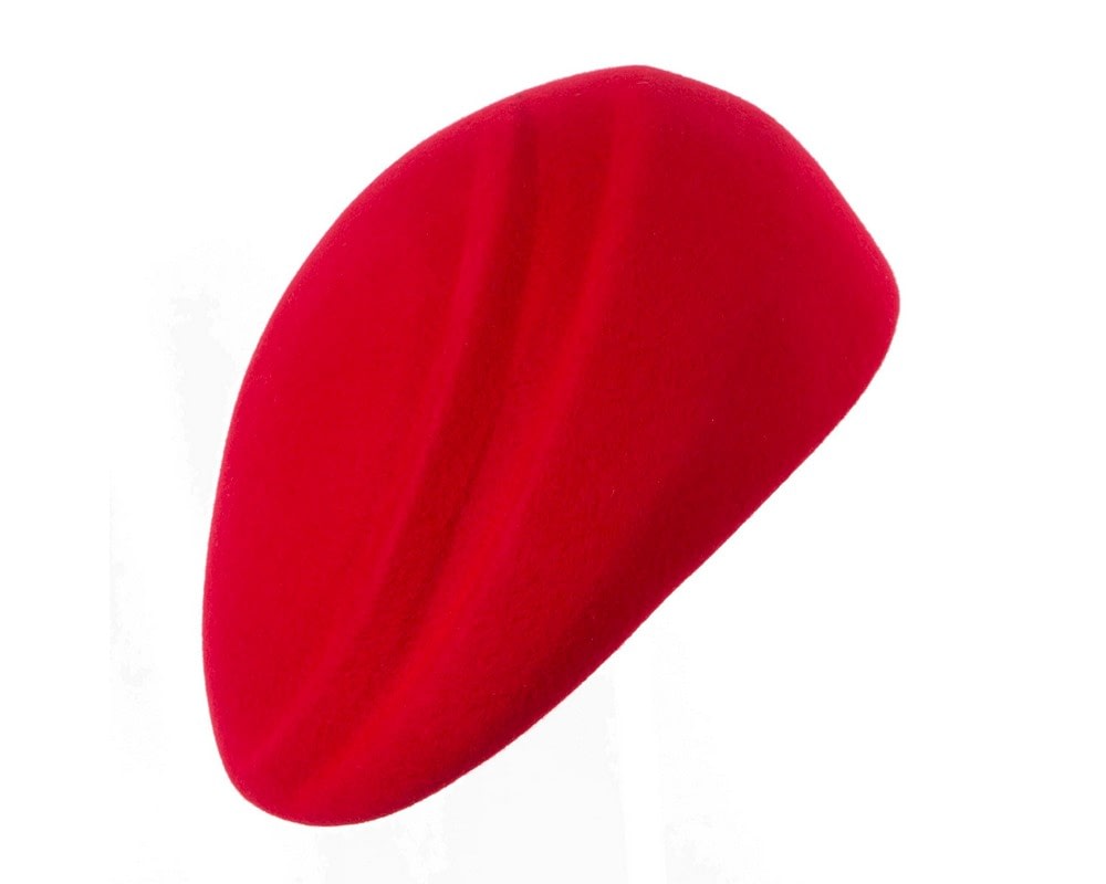 Fascinators Online - Designers red felt hat by Max Alexander