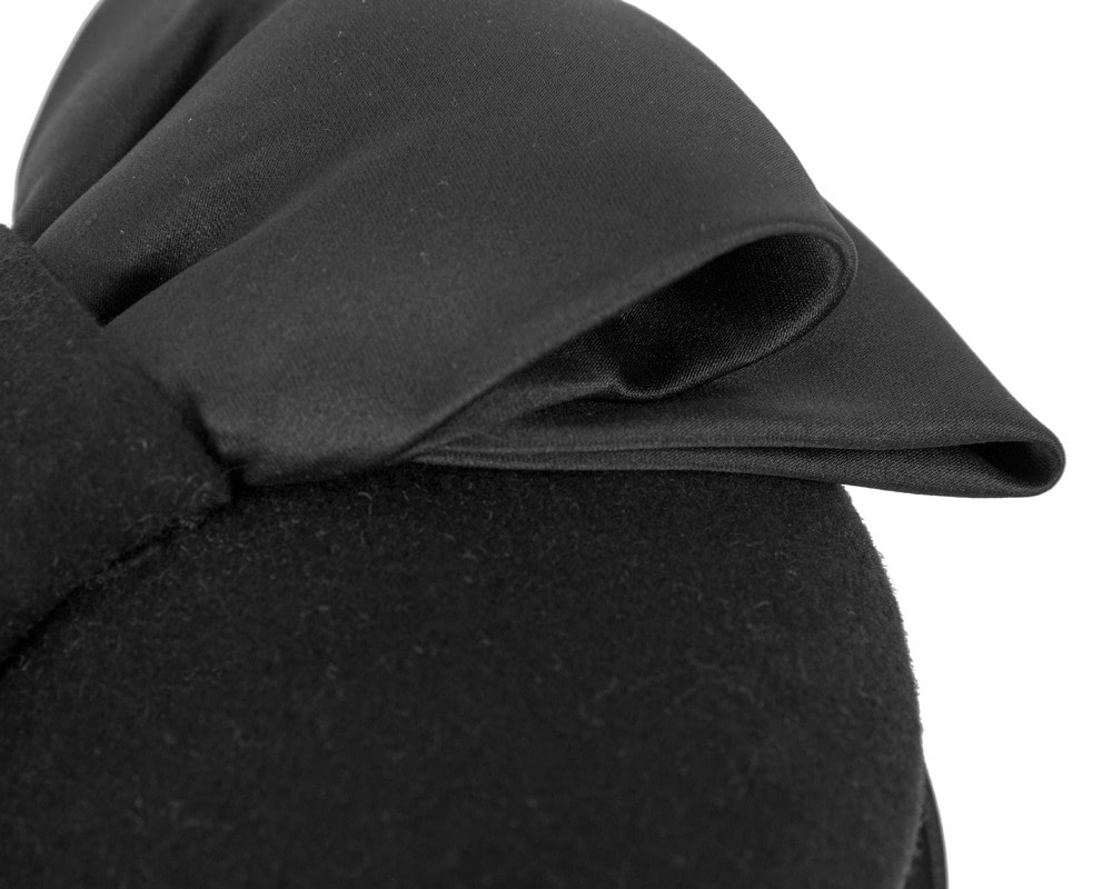 Large black bow winter racing fascinator by Max Alexander - Fascinators Online Large black bow winter racing fascinator by Max Alexander - Image 5