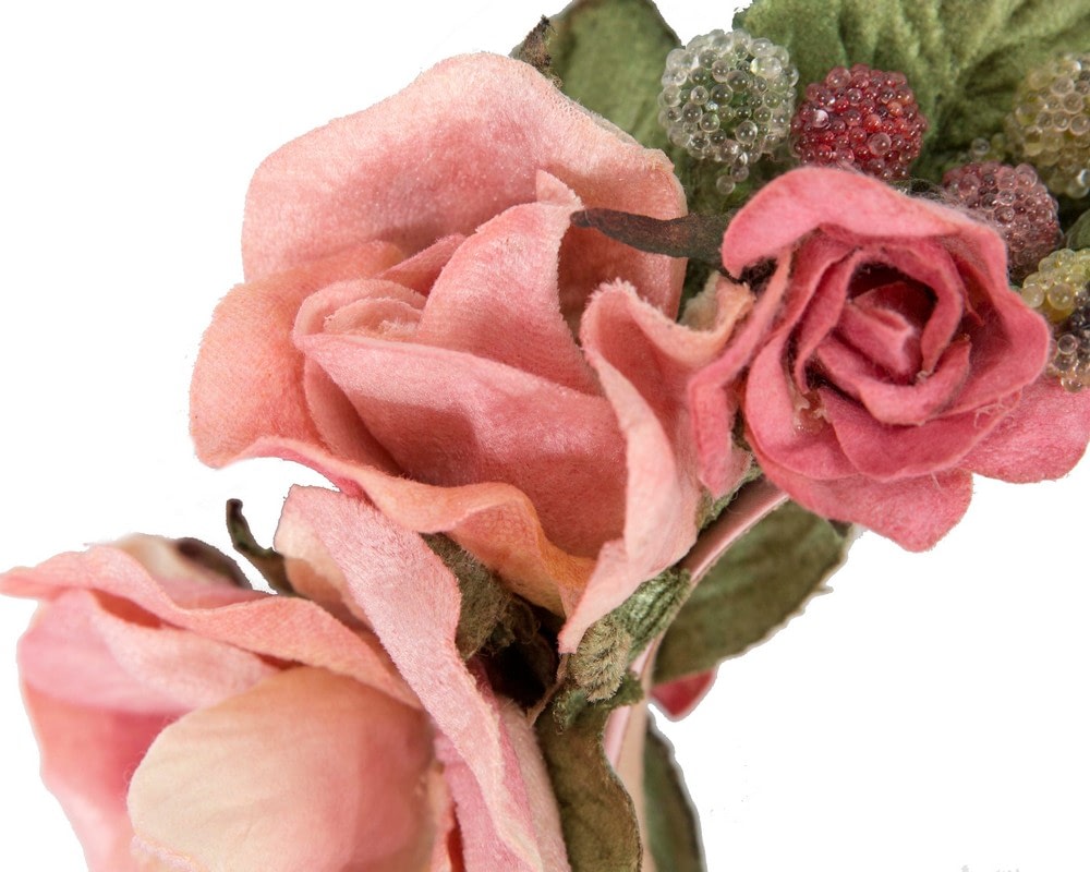 Pink vintage flower headband by Max Alexander - Fascinators Online Pink vintage flower headband by Max Alexander - Image 3