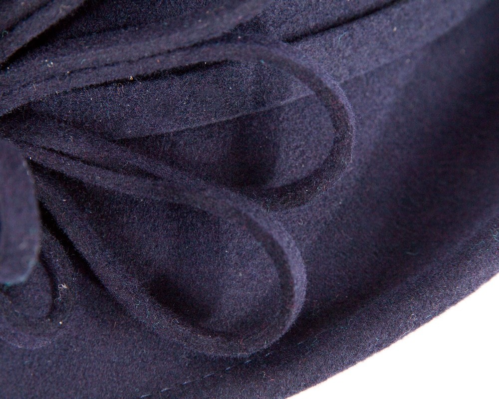 Orange winter fashion felt hat by Max Alexander - Fascinators Online Orange winter fashion felt hat by Max Alexander - Image 4