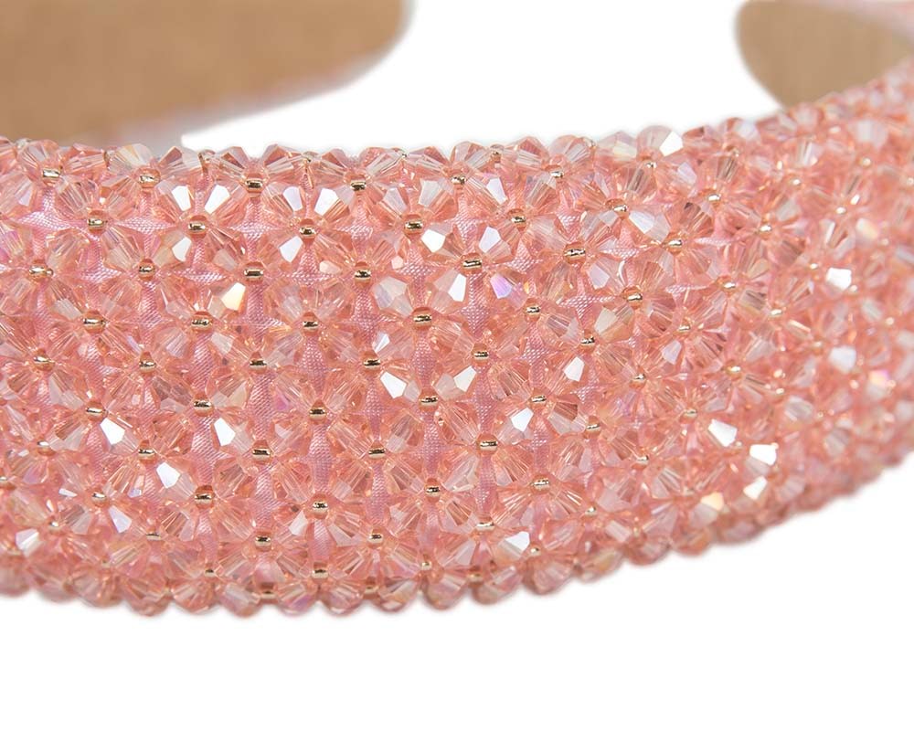 Pink sparkly headband by Max Alexander - Fascinators Online Pink sparkly headband by Max Alexander - Image 3