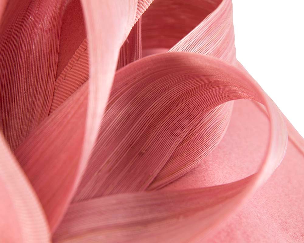 Felt pink twist with bow by Fillies Collection - Fascinators Online Felt pink twist with bow by Fillies Collection - Image 3