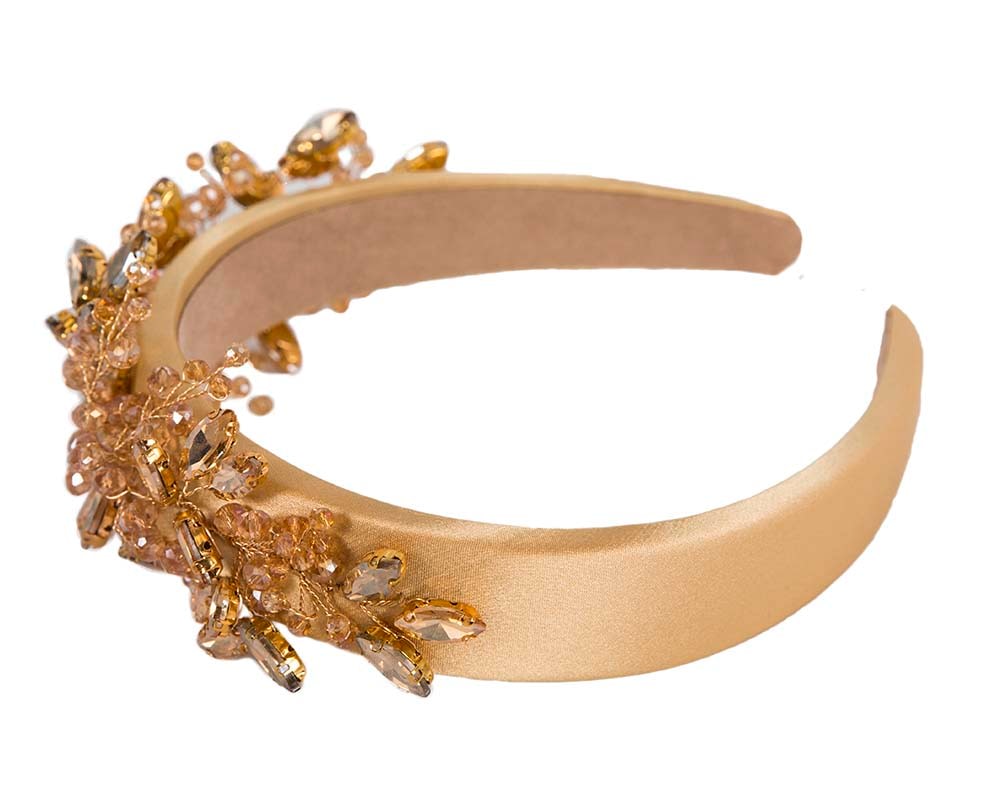 Gold crystal headband by Max Alexander - Fascinators Online Gold crystal headband by Max Alexander - Image 4