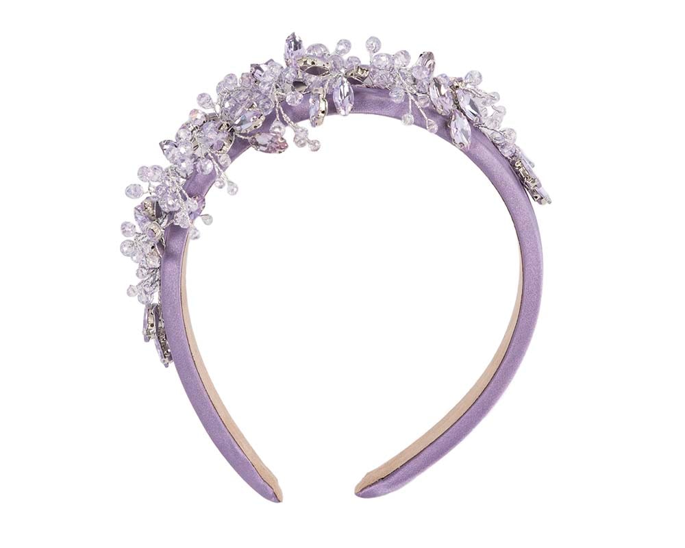 Fascinators Online - Lilac crystal headband by Max Alexander