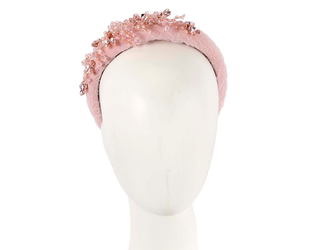 Fascinators Online - Pink crystal headband by Max Alexander
