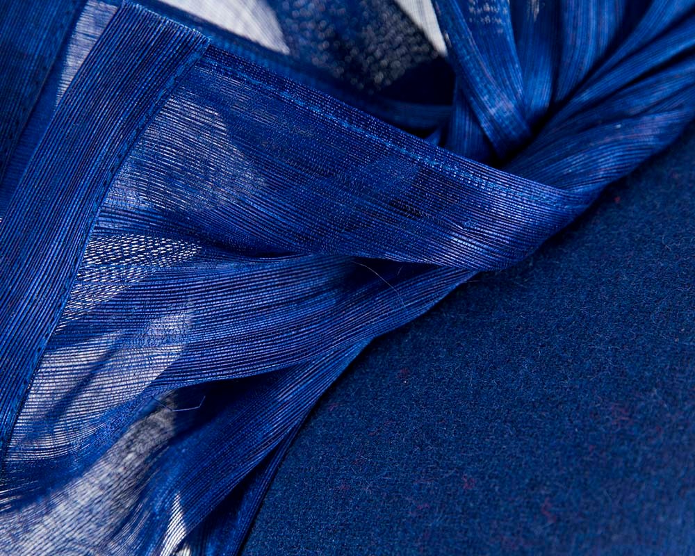 Bespoke royal blue winter pillbox fascinator by Fillies Collection - Fascinators Online Bespoke royal blue winter pillbox fascinator by Fillies Collection - Image 5