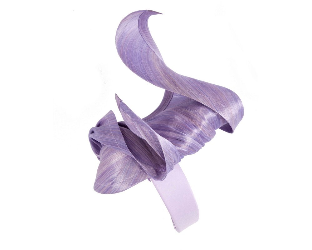 Bespoke lilac racing fascinator by Fillies Collection - Fascinators Online Bespoke lilac racing fascinator by Fillies Collection - Image 3