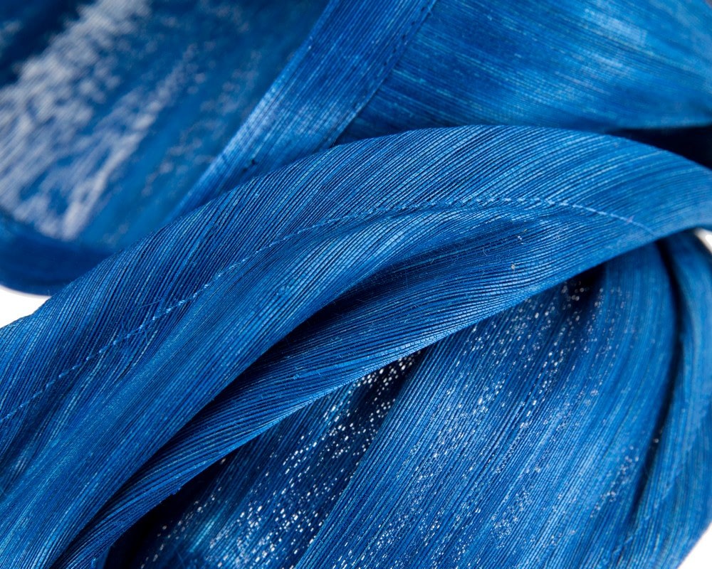 Bespoke royal blue racing fascinator by Fillies Collection - Image 5