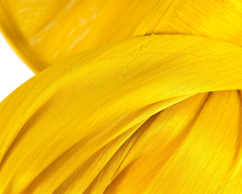 Bespoke yellow racing fascinator by Fillies Collection - Fascinators Online Bespoke yellow racing fascinator by Fillies Collection - Image 5