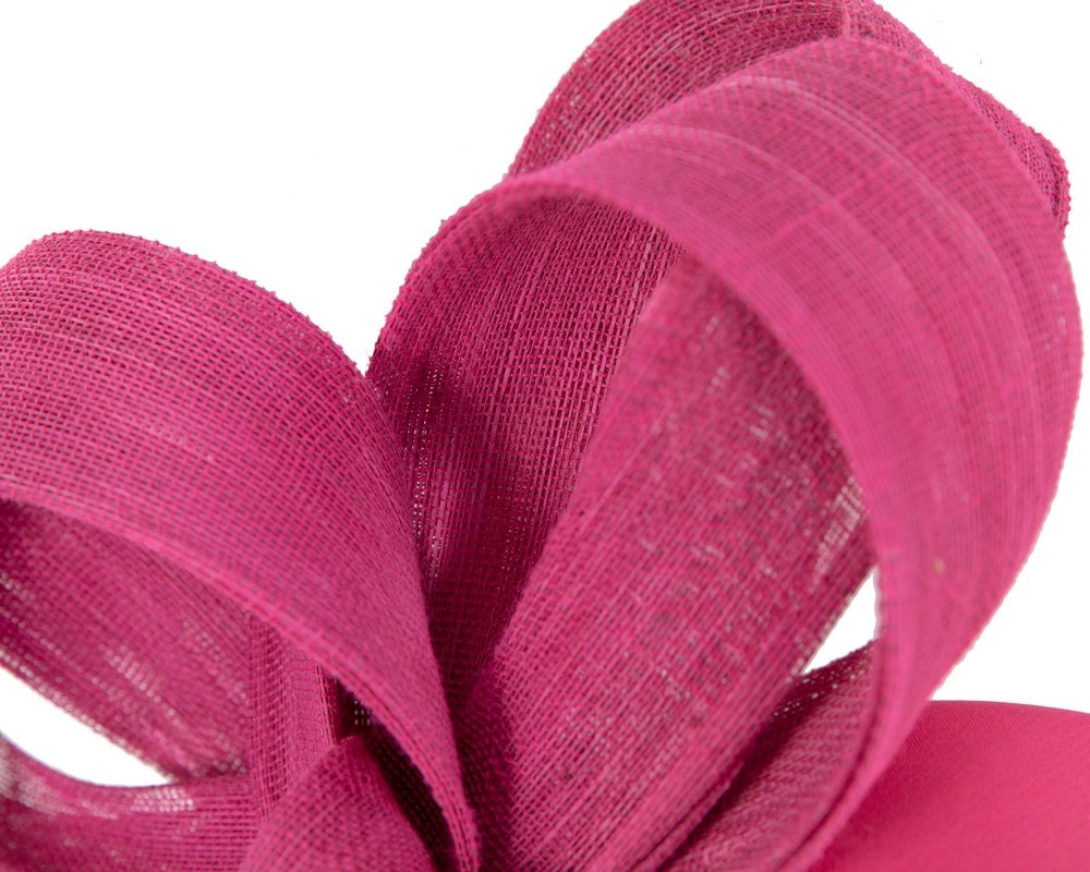 Fuchsia loops headband fascinator by Fillies Collection - Fascinators Online Fuchsia loops headband fascinator by Fillies Collection - Image 3