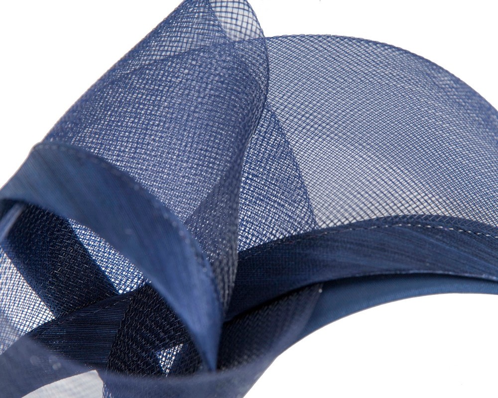 Navy racing fascinator headband by Fillies Collection - Image 3