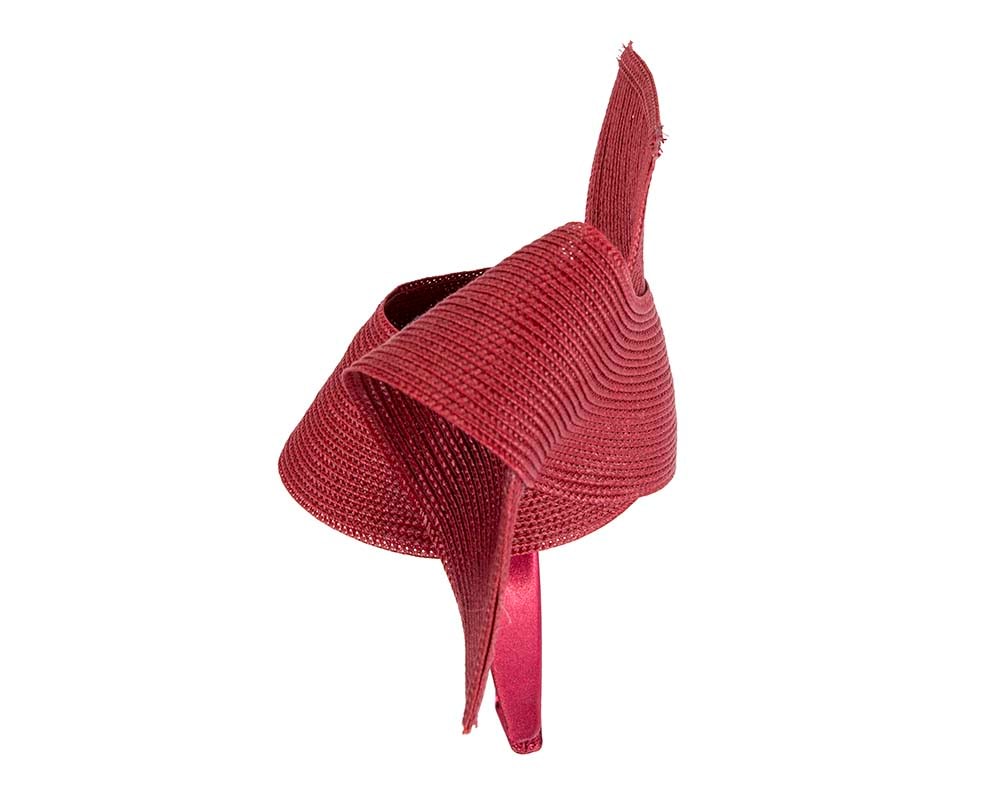 Stylish burgundy Australian Made racing fascinator by Max Alexander - Fascinators Online Stylish burgundy Australian Made racing fascinator by Max Alexander - Image 3