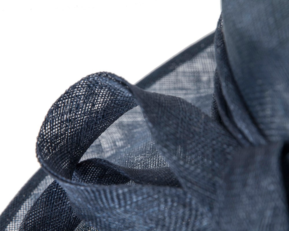 Exclusive navy sinamay hat by Max Alexander - Image 5
