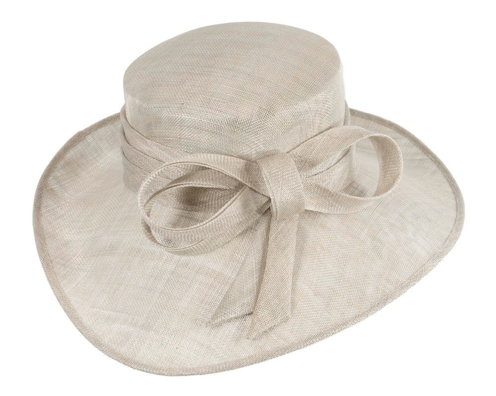 Exclusive silver sinamay hat by Max Alexander - Fascinators Online Exclusive silver sinamay hat by Max Alexander - Image 4