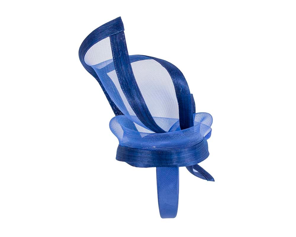 Edgy royal blue fascinator by Fillies Collection - Fascinators Online Edgy royal blue fascinator by Fillies Collection - Image 4