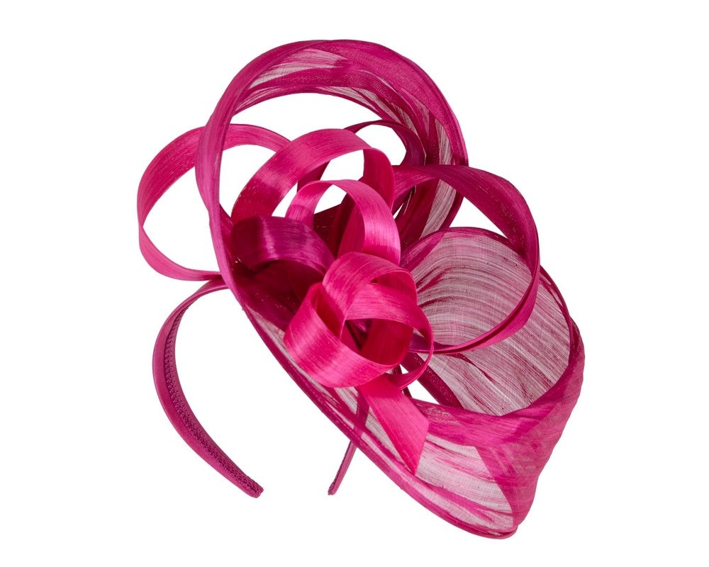 Fascinators Online - Large fuchsia fascinator by Fillies Collection