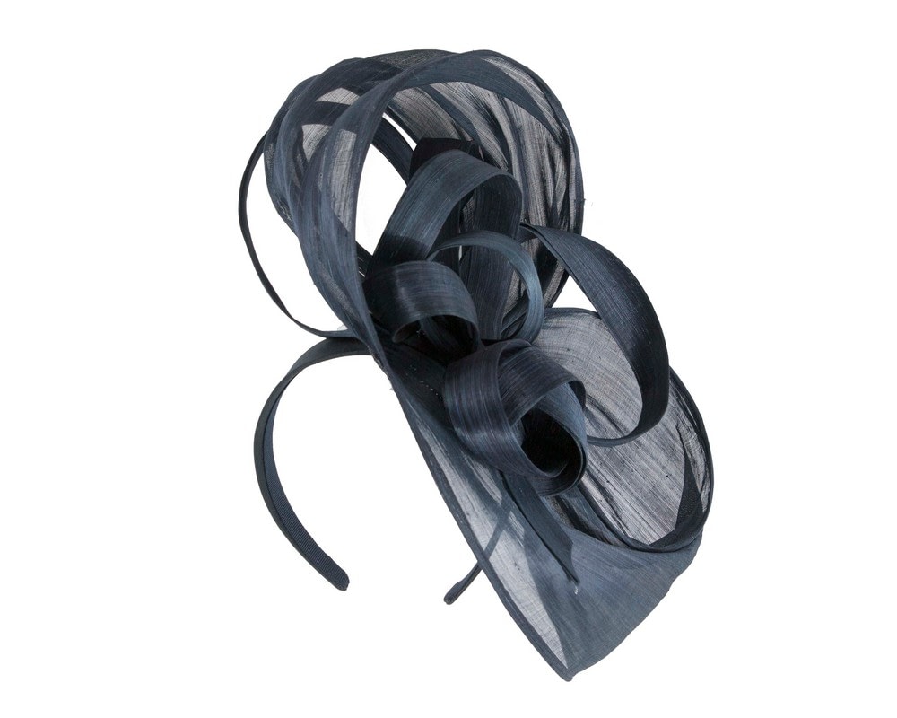 Fascinators Online - Large navy fascinator by Fillies Collection