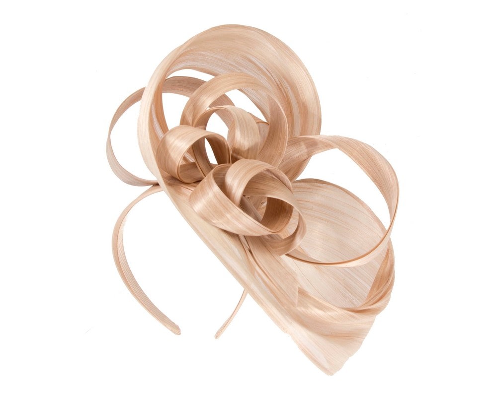 Fascinators Online - Large nude fascinator by Fillies Collection