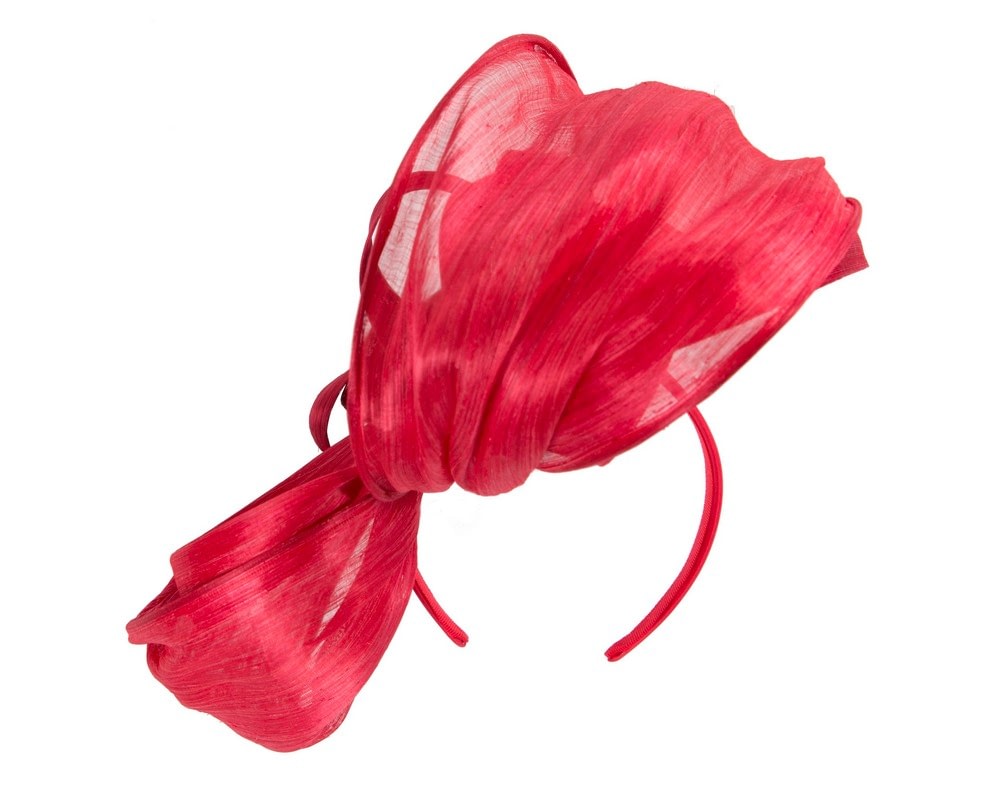 Large red fascinator by Fillies Collection - Image 6