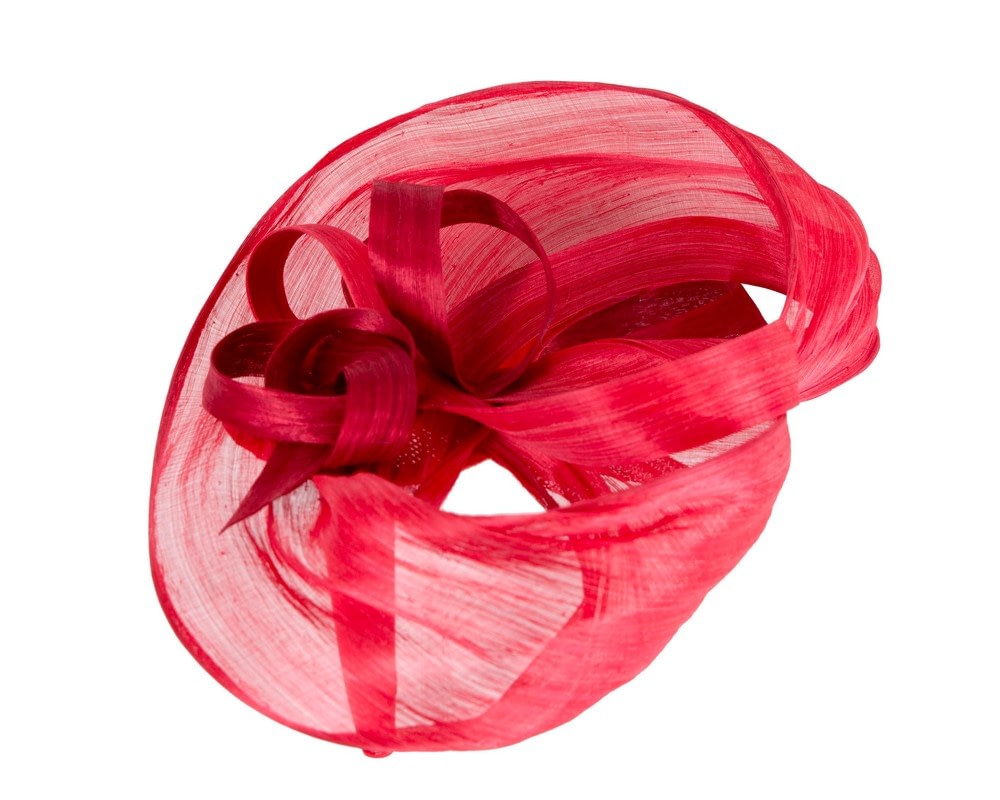 Large red fascinator by Fillies Collection - Image 4