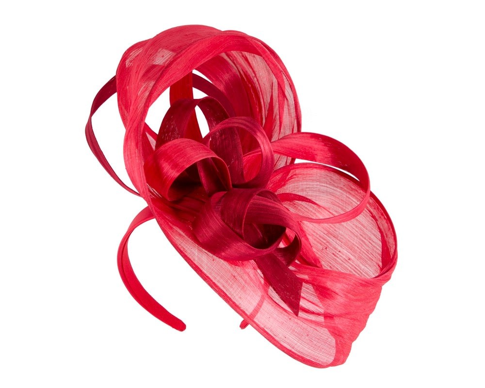 Fascinators Online - Large red fascinator by Fillies Collection