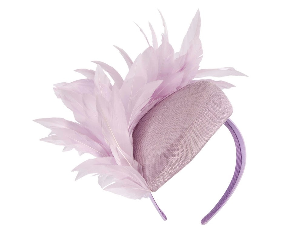 Fascinators Online - Lilac feather fascinator by Fillies Collection