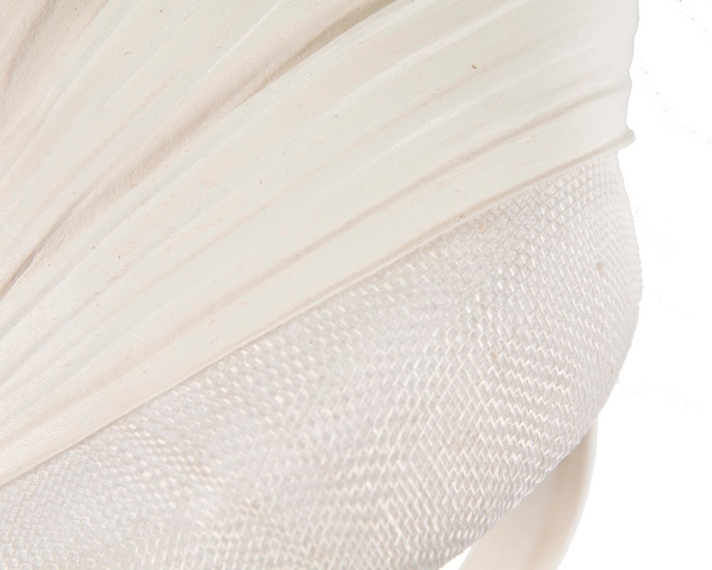 Bespoke white racing fascinator by Fillies Collection - Fascinators Online Bespoke white racing fascinator by Fillies Collection - Image 5