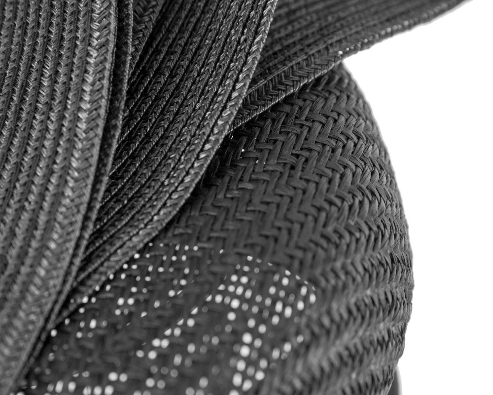 Black racing pillbox fascinator by Fillies Collection - Fascinators Online Black racing pillbox fascinator by Fillies Collection - Image 5