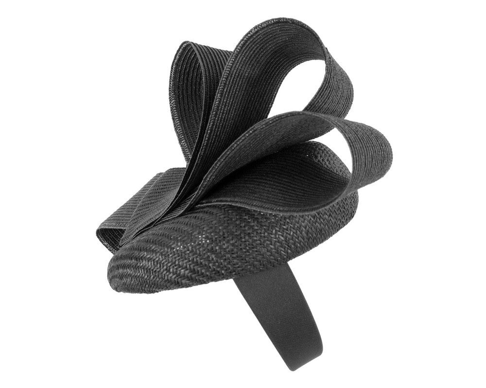 Black racing pillbox fascinator by Fillies Collection - Fascinators Online Black racing pillbox fascinator by Fillies Collection - Image 3