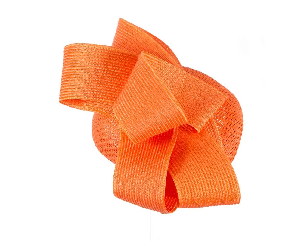 Orange racing pillbox fascinator by Fillies Collection - Image 4