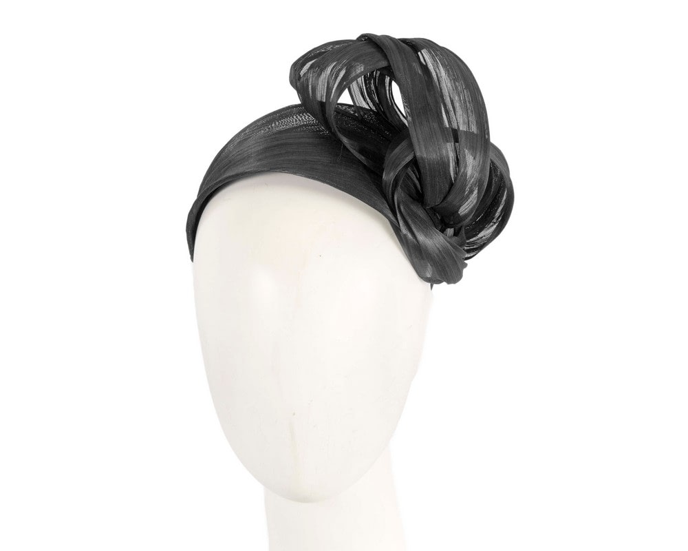 Fascinators Online - Black retro headband fascinator by Fillies Collection