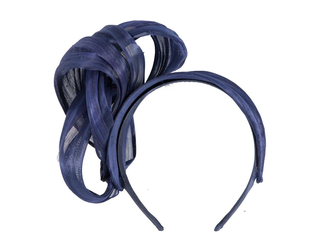 Navy retro headband fascinator by Fillies Collection - Image 4