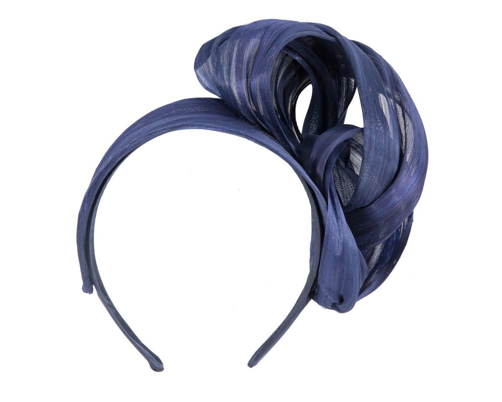 Fascinators Online - Navy retro headband fascinator by Fillies Collection