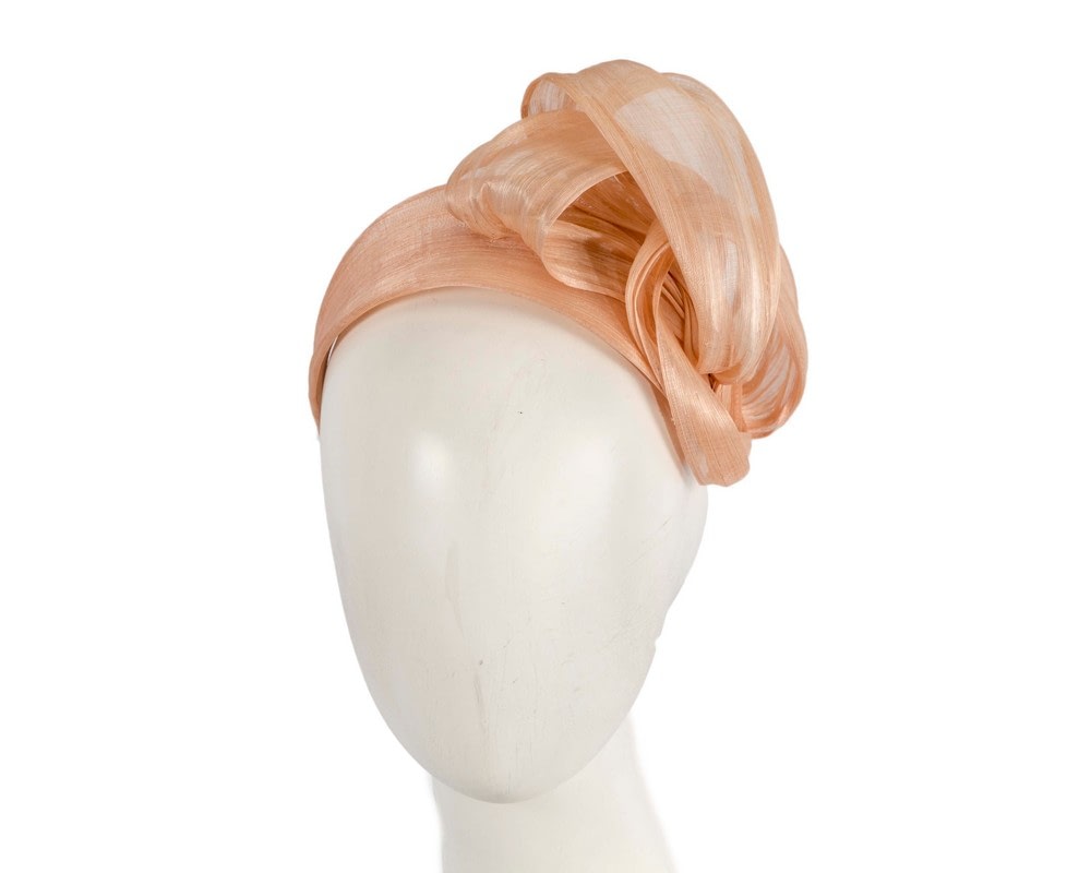 Fascinators Online - Nude retro headband fascinator by Fillies Collection