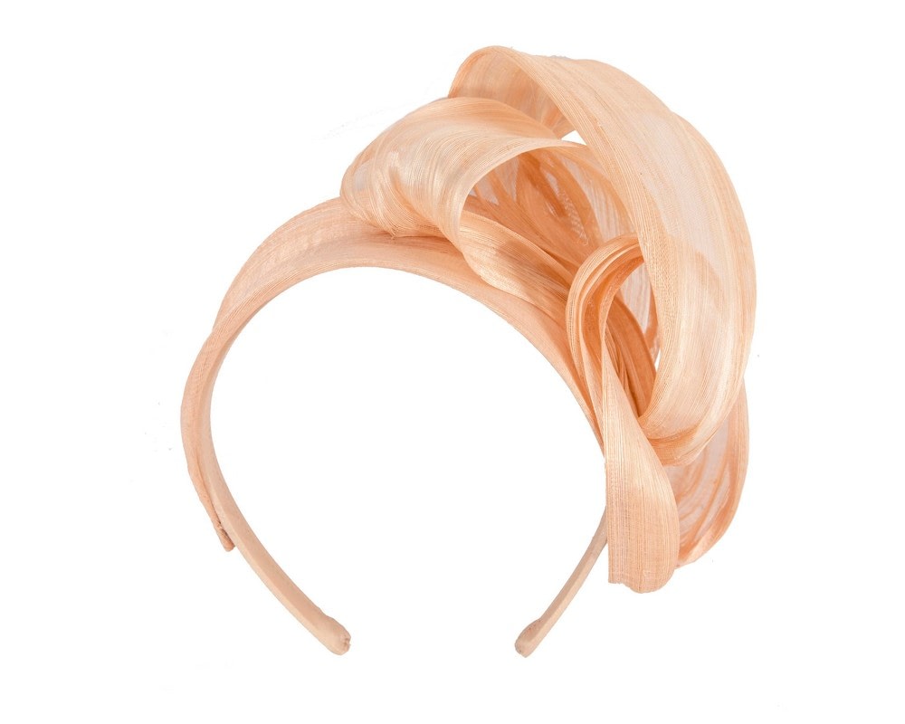 Fascinators Online - Nude retro headband fascinator by Fillies Collection