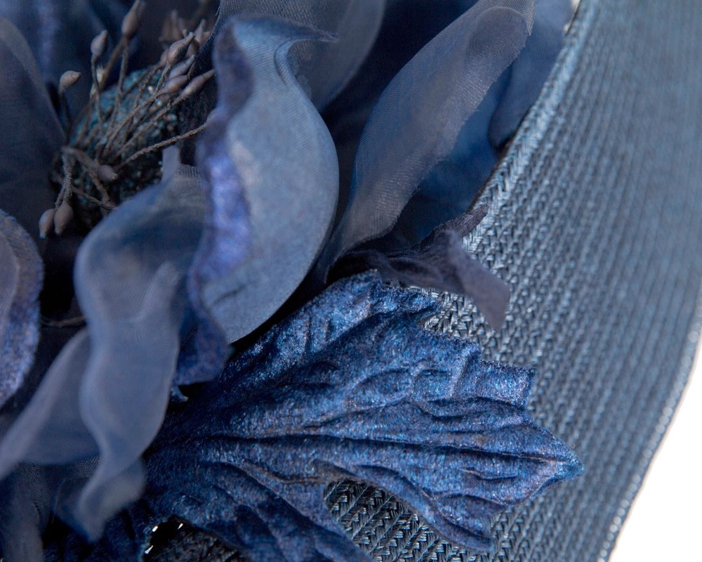 Large navy fascinator by Fillies Collection - Fascinators Online Large navy fascinator by Fillies Collection - Image 5