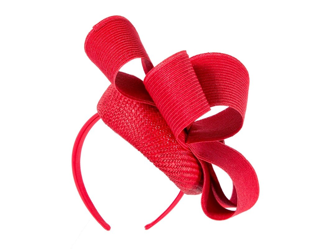 Red racing pillbox fascinator by Fillies Collection - Fascinators Online Red racing pillbox fascinator by Fillies Collection - Image 6