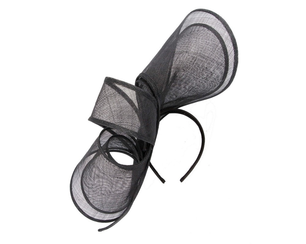 Large black fascinator by Max Alexander - Fascinators Online Large black fascinator by Max Alexander - Image 4