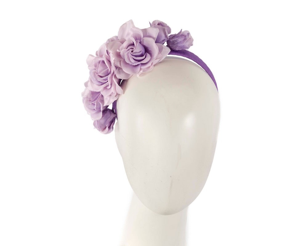 Fascinators Online - Lilac flower headband fascinator by Max Alexander