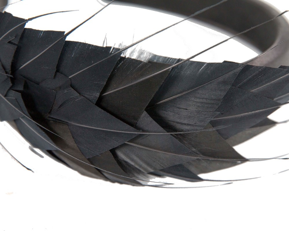 Black feather headband by Max Alexander - Fascinators Online Black feather headband by Max Alexander - Image 3