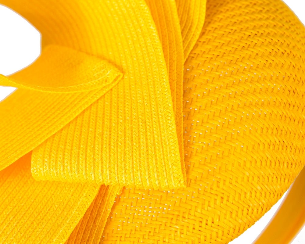 Yellow racing pillbox fascinator by Fillies Collection - Fascinators Online Yellow racing pillbox fascinator by Fillies Collection - Image 5