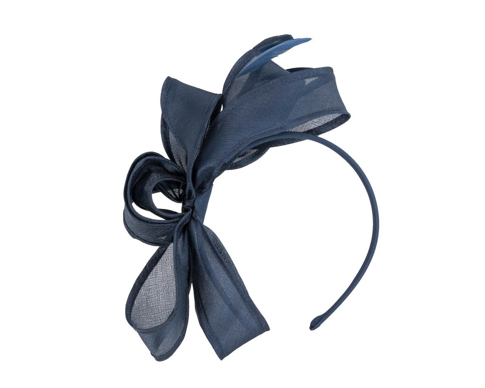 Fascinators Online - Small navy racing fascinator by Max Alexander