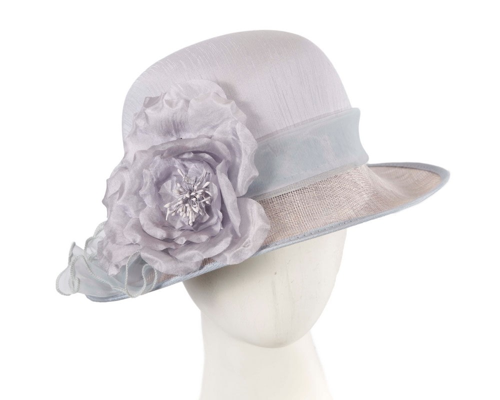 Fascinators Online - Blue cloche hat by Max Alexander